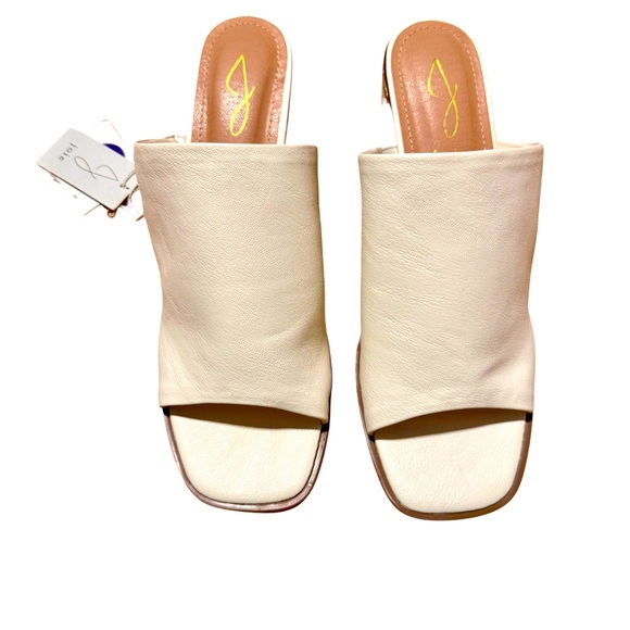 Joie Shoes - NWT Joie Off White Slip On, Block Heel Mule Size 8.5